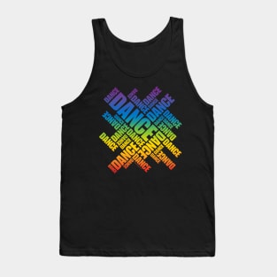 Typographic Dance (Spectrum) Tank Top